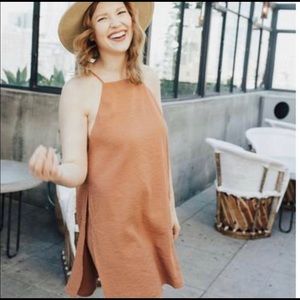 CLJA "Marina" Dress, Terra Cotta - Carly Jean Los Angeles.